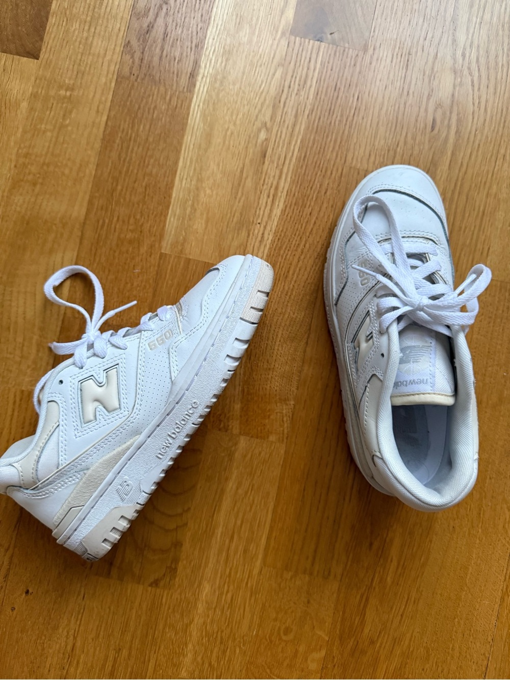 New Balance White Women's Lace-Up Sneakers